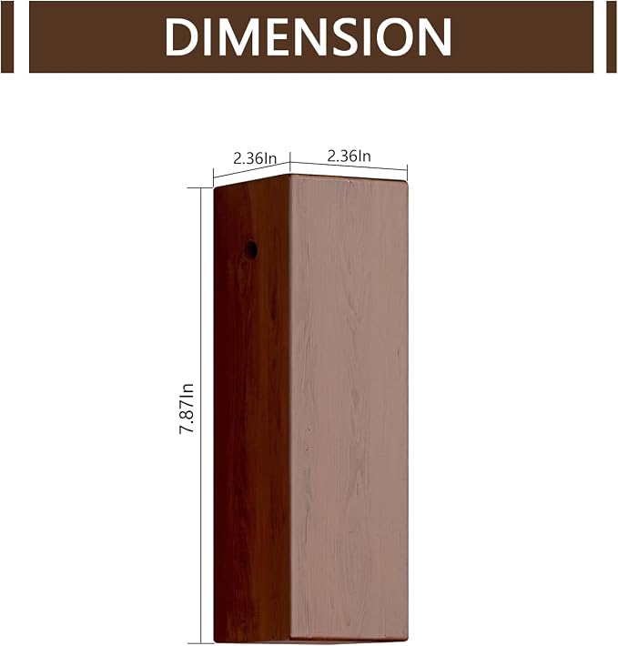 Wall Mount Wood Vase for Living Room,Modern Wood Planter Art Decor for Fake Plants Greenery Flowers,Farmhouse Bedroom Kitchen Dinning Bathroom Home Office Decoration (Brown)