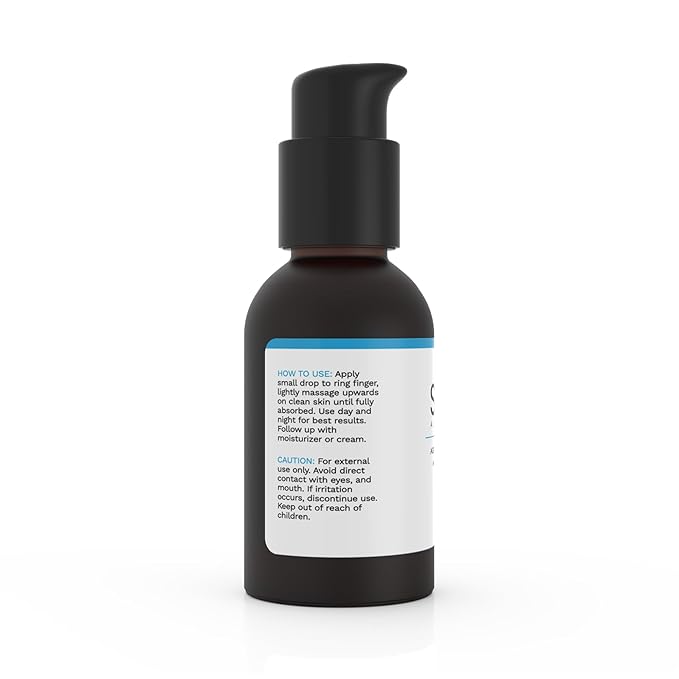 Sapo All Natural Eye Serum for Dark Circles and Puffiness - Peptide Eye Gel with Hyaluronic Acid, Vitamin C and Chamomile, 1 oz