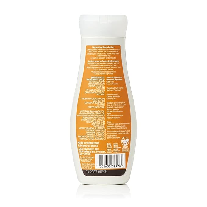 Weleda Hydrating Sea Buckthorn Body Lotion, 6.8 Fluid Ounces (Pack Of 2)