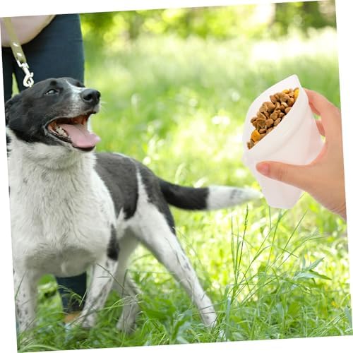 Large Capacity Silicone Dog Treat Bag Portable Training Pouch for Pet Snacks Reusable Dog Training Snack Dispenser for Puppies