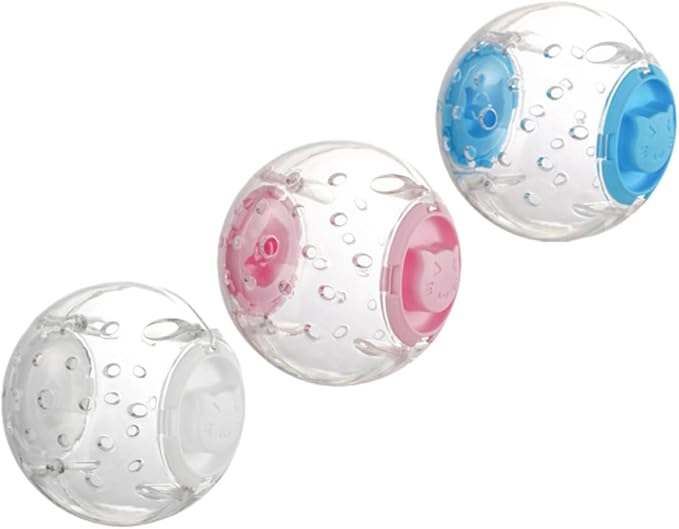 VANZACK 3pcs Interactive Pet Treat Dispenser Balls for Cats and Dogs, Abs Material Chew for Playing and Reward, Stress Relief and Bonding for Indoor Use