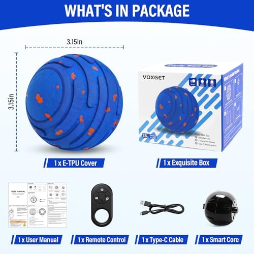 Smart Interactive Dog Ball with Remote Control for Medium Large Dogs