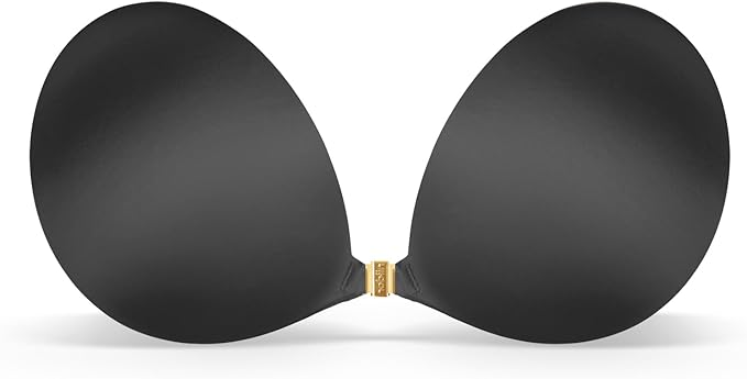 Niidor Adhesive Bra Strapless Sticky Invisible Push up Silicone Bra for Backless Dress with Reusable Nipple Covers
