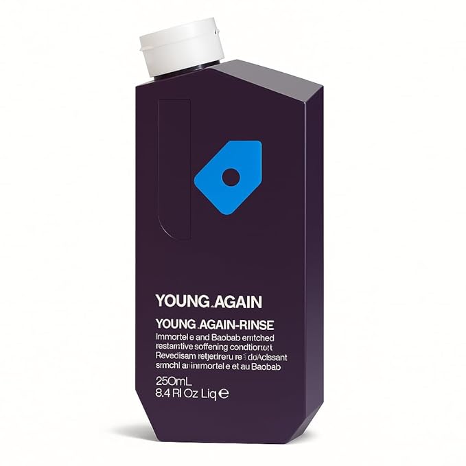 YOUNG.AGAIN.RINSE - Moisturising Anti-Ageing Conditioner - For Ageing, Dry, Damaged & Brittle Hair - Hair Repair - With Amino Acids - Sulphate & Paraben Free - 250 mL / 8.4 fl oz 9339341019671