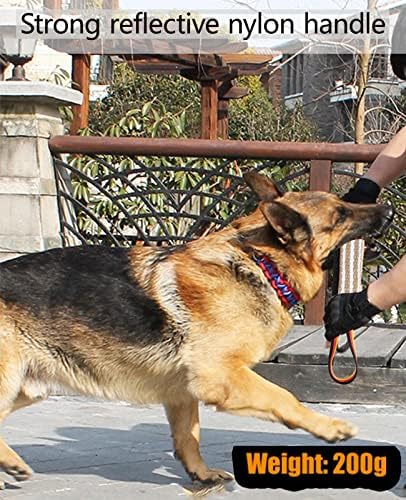 Clysoru Dog Tug Toy Tough Jute Bite Pillow Lasting Training Equipment Puppy to Large Dogs Interactive for Large and Small