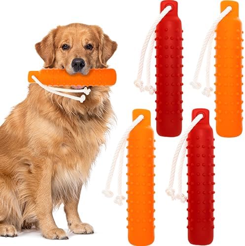 Dog Water Toys, 2 Pack Floating Bumper Fetch Toy Dummy