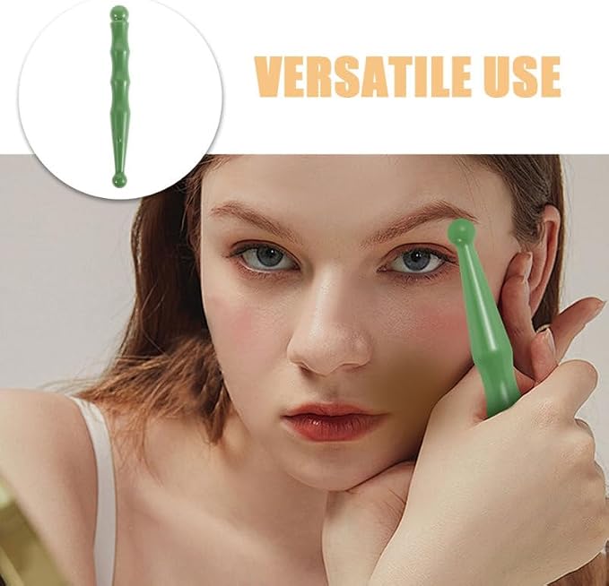 Ipetboom 2pcs Acupuncture Pen - Gua Sha Massage Tool Resin Pressure Point Stick for Foot and Facial Acupressure Relaxation Therapy Portable Manual Massager - 5.5x0.6in