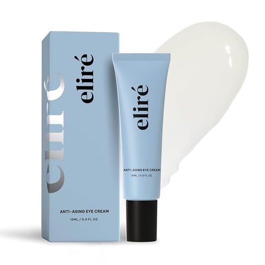 Eliré Anti-Aging Eye Cream - Smooths Wrinkles, Firms and Hydrates - With Ceramides and Caffeine - Reduces Fine Lines and Puffiness - Fast-Absorbing, Invisible Under Makeup - 15ml