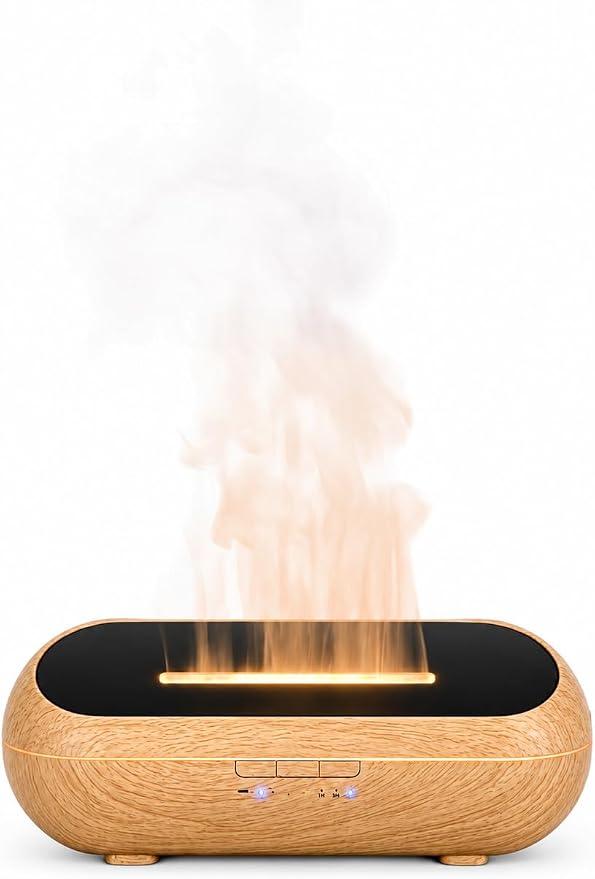 AquaAura Essential Oil Diffuser, 160ml Ultrasonic Aroma Diffuser with Color-Changing Mist, 7 LED Colors, Timer & Auto Shut-Off for Bedroom, Home & Office