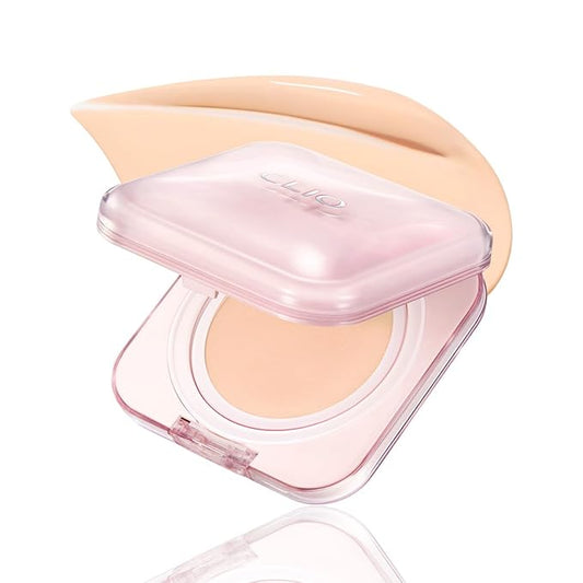 CLIO Kill Cover Mesh Glow Essential Cushion Foundation, Buildable Ultra-Fit Coverage with Glow Finish, Long-Lasting Hydration, Flawless Natural Cover for Radiant Skin, Korean Foundation (21N LINEN)