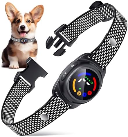 Bark Collar for Small Medium Dogs, Dog Bark Collar with Beep Vibration, IP67 Waterproof Rechargeable Barking Collar with 7 Adjustable Sensitivity (Classic Black, Small)
