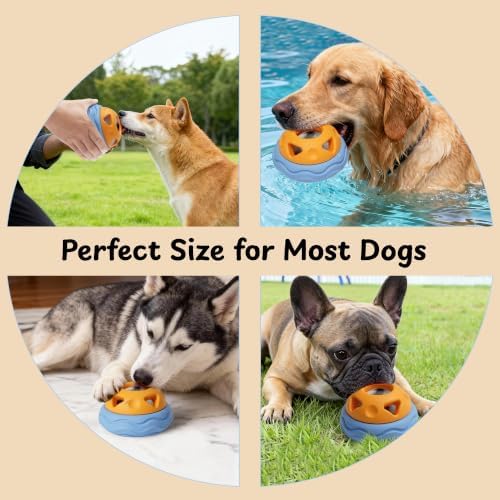 Nocciola Enrichment Dog Licking Toy, Frozen Treat Feeder for Large Dogs, Freezable Rubber Dog Lick Bowl Long-Lasting to Keep Them Busy, Engagement & Anxiety Relief (X Large)