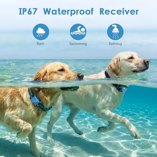 PIOUNS Shock Collar for 2 Dogs, Dog Training Collar with Remote