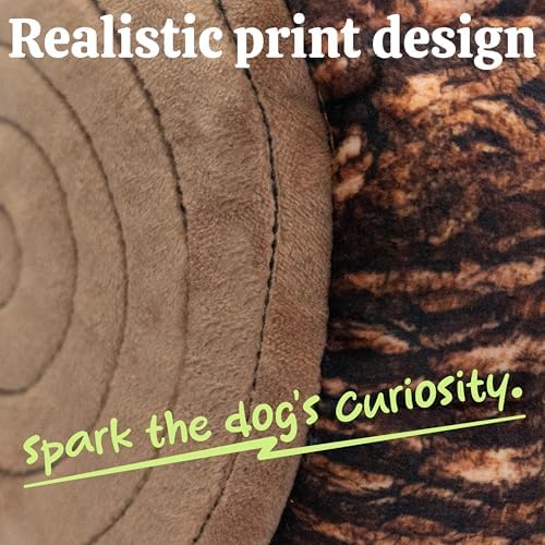 Laifug Hidden Bear Plush Dog Toy, Interactive Barking Dog Toy Playing Hide and Seek, Five in One Bear, Plush Puzzle, Suitable for Dogs of All Stages (Brown, XL)