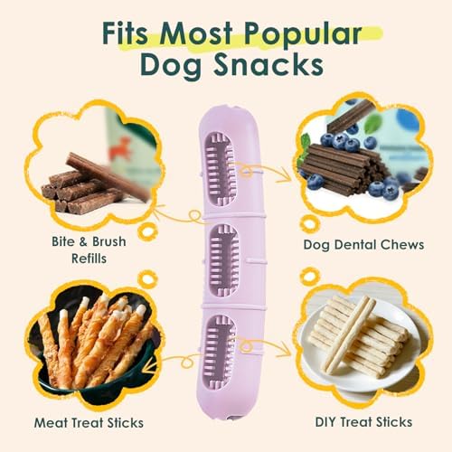 Bite and Brush Dog Chew Toy for Puppy Teeth Cleaning