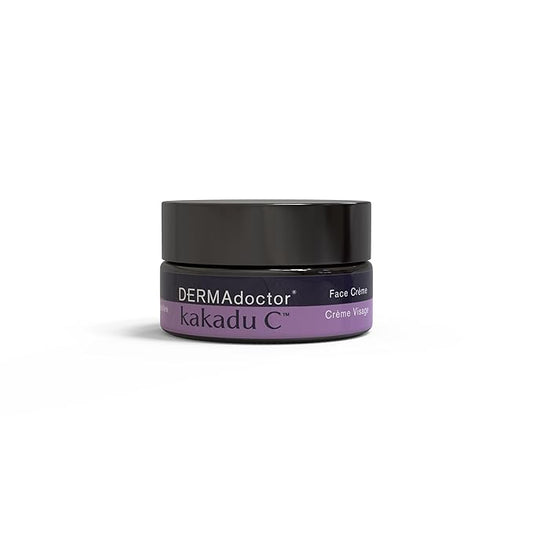 DERMAdoctor Vitamin C Face Cream for Aging Skin | Facial Moisturizer Wrinkle Cream with Vitamin C for Face - Targets Fine Lines, Wrinkles, Dullness, Aging, and Dehydrated Skin Daily moisturizer -1 oz