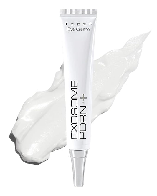 IZEZE Exosome PDRN Firming Eye Cream | Pdrn Eye Cream, Eye Firming Cream, Korean Eye Cream for Dark Circles, Wrinkle Treatment, Firming, Lifting, Under Eye Bags, Nasolabial Fold and Neck, 1.01 fl.oz
