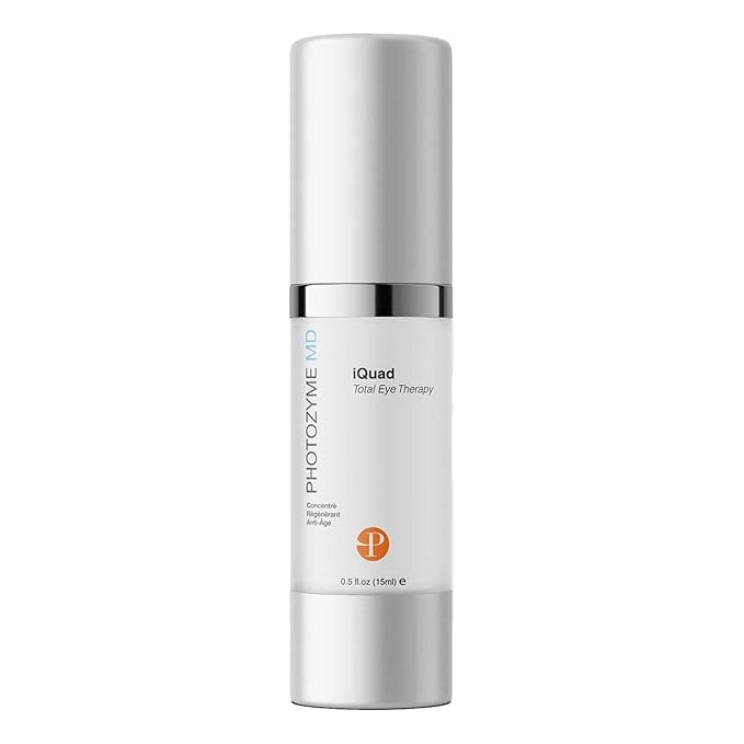 Photozyme iQuad Total Eye Therapy with DNA Repair Enzymes | Anti Aging Eye Cream | Use to Reduce Bags, Dark Circles, Puffiness | Firms and Tightens the Delicate Skin Surrounding the Eye | 0.5 Fl Oz