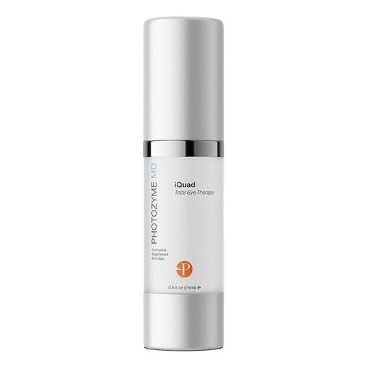 Photozyme iQuad Total Eye Therapy with DNA Repair Enzymes | Anti Aging Eye Cream | Use to Reduce Bags, Dark Circles, Puffiness | Firms and Tightens the Delicate Skin Surrounding the Eye | 0.5 Fl Oz