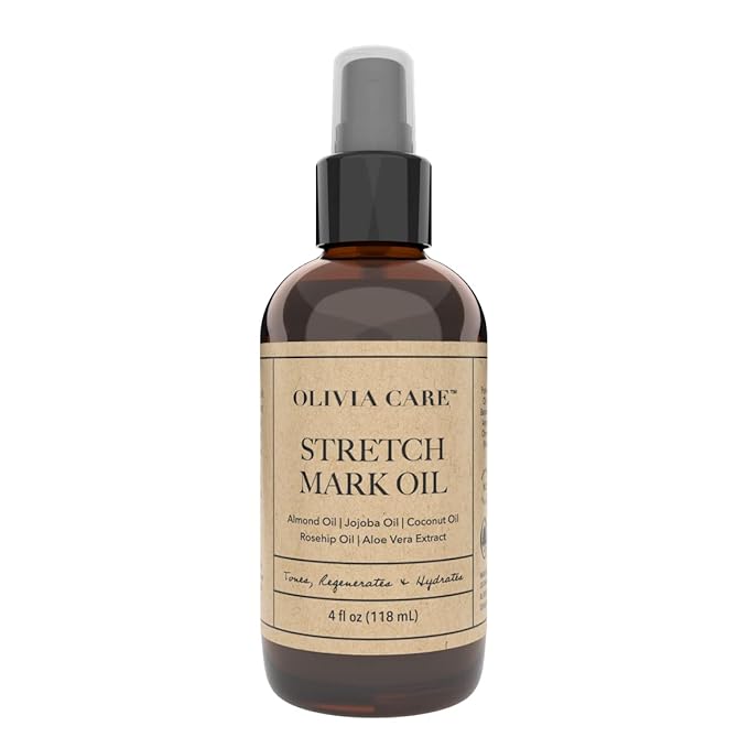 Olivia Care Stretch Mark Remover Oil I Used for Scars, Damaged Skin, Cellulite, Post Pregnancy & Dry Skin I 100% all Natural Essential oils