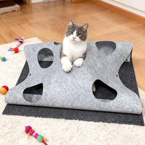 Cat Play Mat Interactive Funny Foldable Pad