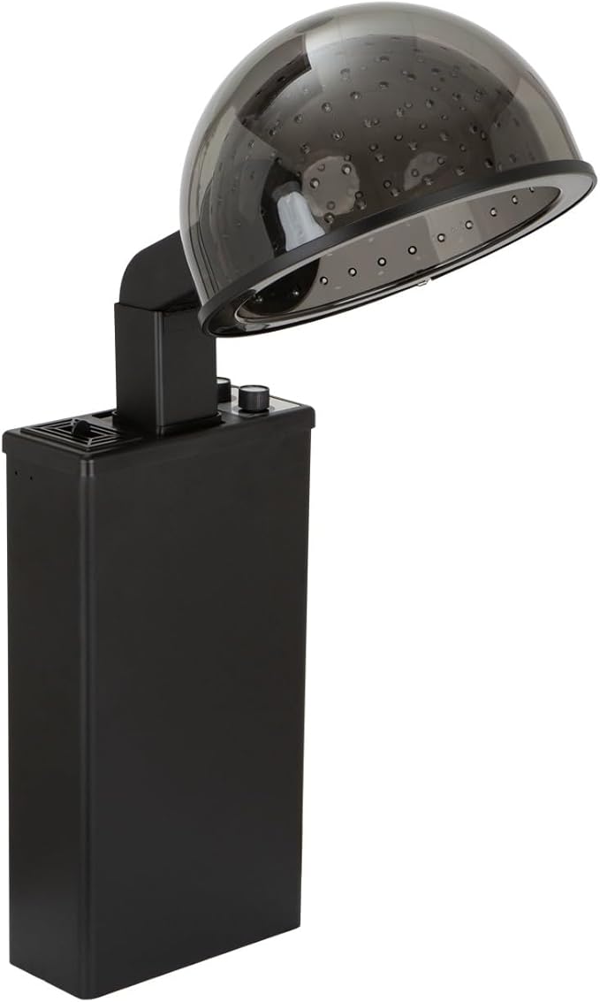 Buy-Rite BR900 X-tra Hot Professional Salon Hair Dryer, 980W Hooded Dryer with Extra Large Bonnet, 5 Heat Settings, 60-Min Timer, Removable Filter, UL/CSA Approved, HL-1200 (Black, 120V)