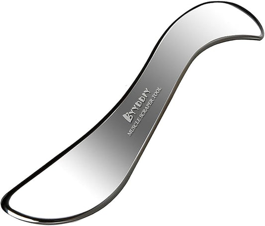BYYDDIY Non-Magnetic 304 Stainless Steel Gua Sha Muscle Scraper Tool for Scar Tissue,Muscle Scraping Tool for Massage Scraper,IASTM Tools for Physical Therapy, Soft Tissue Massage