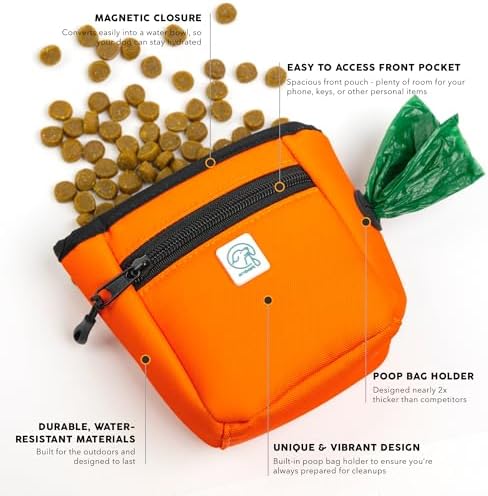 Embark Dog Treat Pouch - Waterproof Training Bag & Portable Water Bowl
