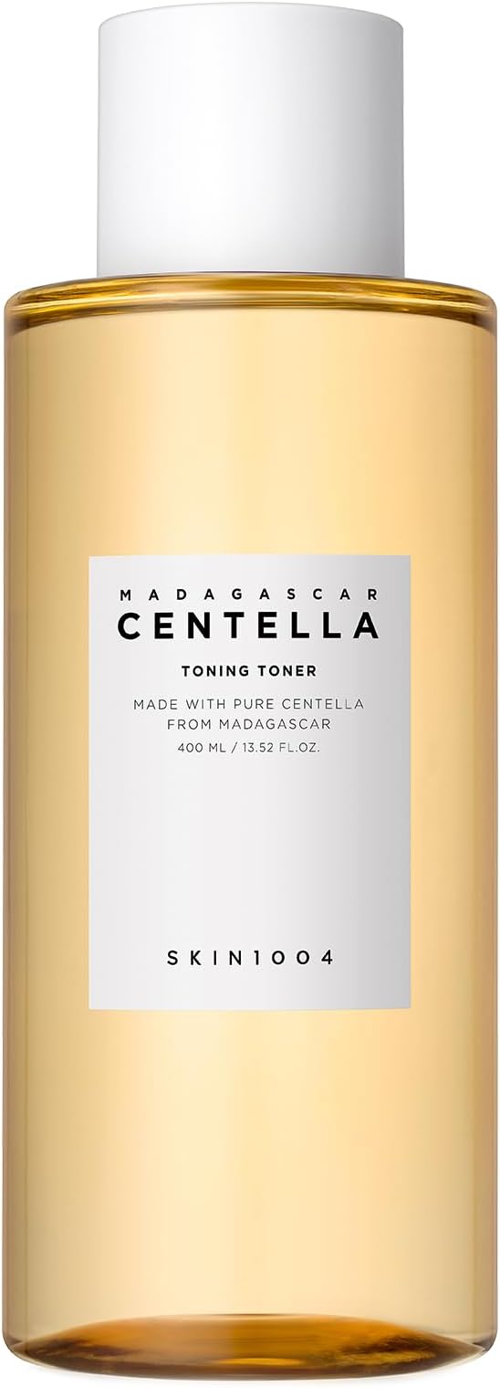 SKIN1004 Centella Toning Toner 13.52 fl.oz, 400ml, Korean Face Toner with Madagascar Centella Asiatica & Hyaluronic Acid for Hydrating, Soothing and Moisturizing, PHA Exfoliator, Korean Skin Care