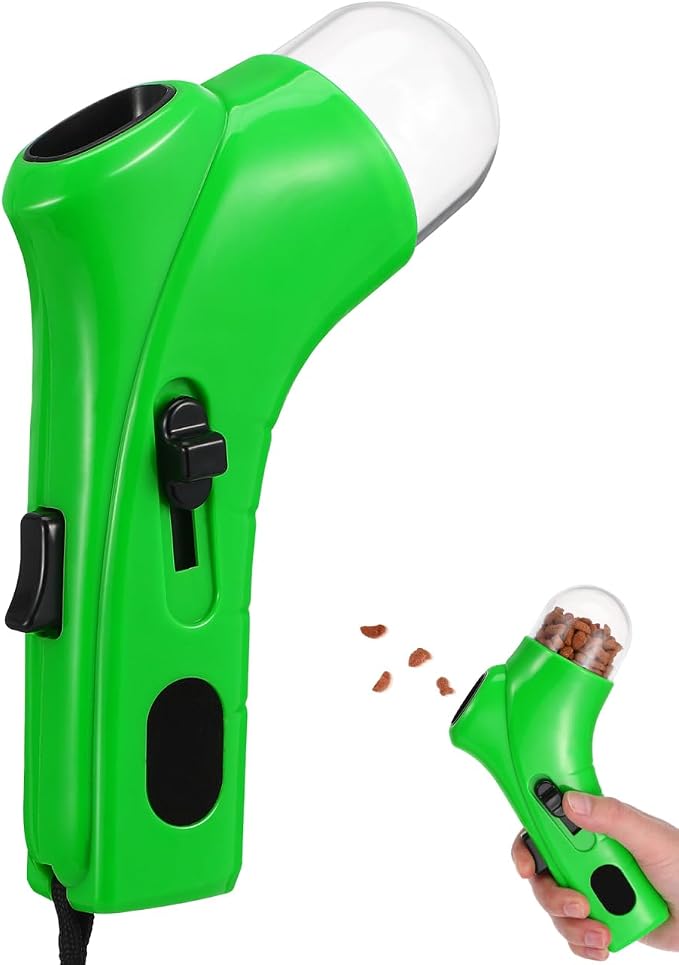 Toys Puppy Treat for Dispenser Dispensing Auto Food Dog Catapult Interactive Launcher Pets Feeder Snack Toy Green Cat Lightweight Snacks Dogs Training Pet Ball Thrower