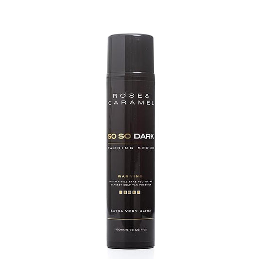 Rose & Caramel So So Dark Self Tanning Serum Ultra Dark Self Tanner 5.07 Fl Oz (150ml)