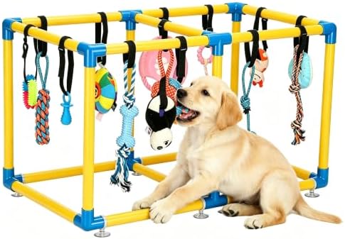 Puppy Play Gym with 12 Hanging Toys (Yollow)