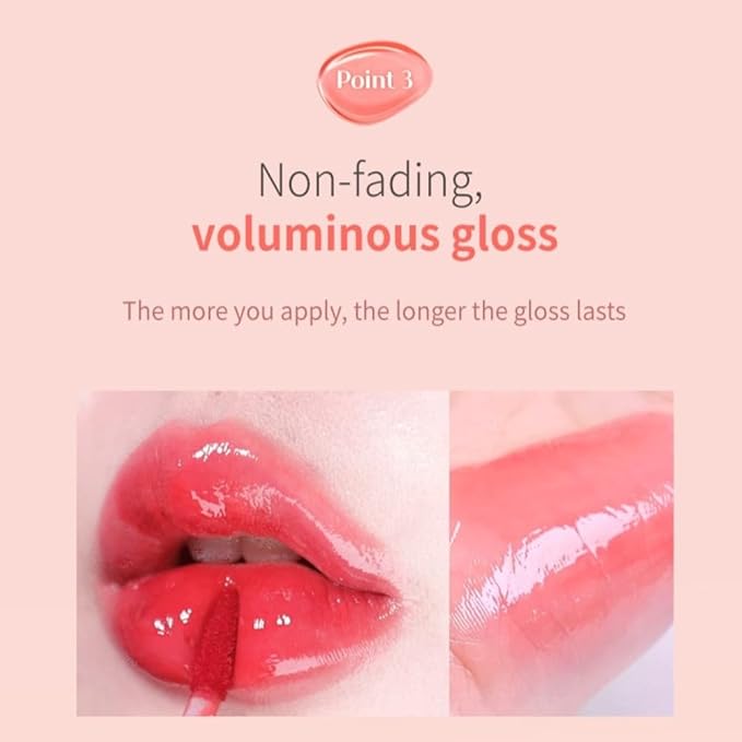 MQNY(MACQUEEN NEWYORK Dewy Water Glow Lip Tint 3.5g 9colors (#05 Icy Cherry, Cherry Red)