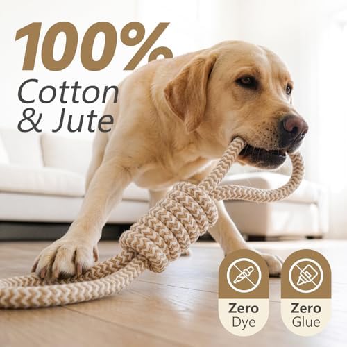 Puppy Chew Toys for Teething, Durable Dog Rope Toys for Small and Medium Dogs, Interactive Chew Rope for Training, L Size