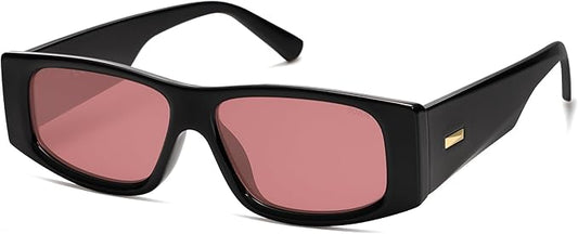 SOJOS Trendy Y2K Rectangle Polarized Sunglasses for Women Men Fashion Designer Rave Sunglasses SJ2228