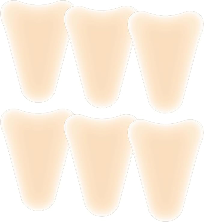 6Pcs Seamless Crotch Smoothing Pad for Leggings Swimsuits, Privacy Protection Insert Reusable Front Modesty Cover for Women