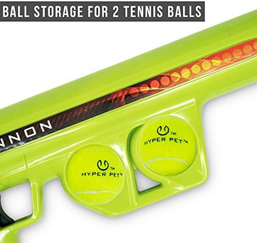 Hyper Pet K9 Kannon Dog Ball Thrower Launcher for Dogs, All Breeds Up To 60 Pounds, With One Hyper Pet 2.5 Inch Tennis Ball, For All Breeds
