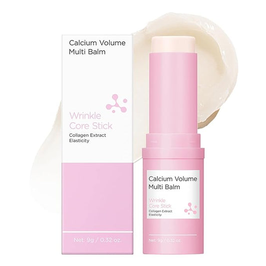 Hydrating Multi Eye Balm Stick, All-in-One Hydrating Lip Balm Firming eye balm Stick Neck Cream Make Up Base, Reduce Wrinkle Vegan & Cruelty-Free Under Eye Balm