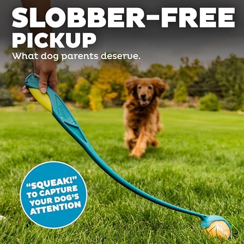 Outward Hound Launch A Ball Dog Ball Launcher, Slobber-Free Pickup, 24.6"