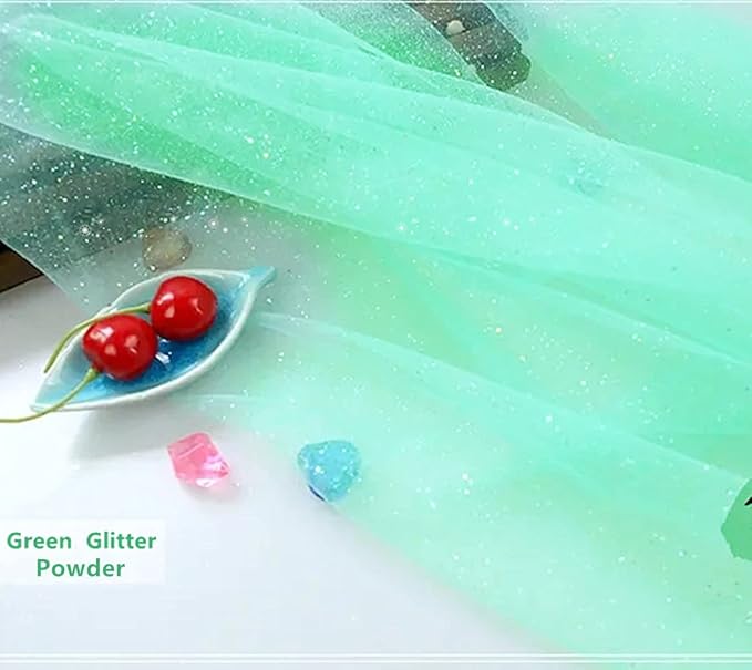 Go Ho Hair and Body Glitter Spray,Festival Glitter Dry Powder Makeup for Clothes,Green Glitter Spray Loose Sparkle Powder,Holographic Ultra Fine Glitter,St Patricks Day Accessories,10g