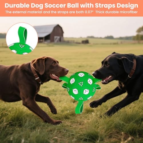 8 Inch Dog Soccer Ball, Interactive Dog Toys for Small Dogs
