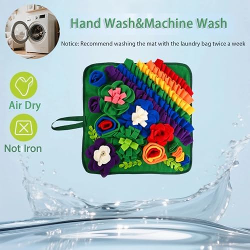 Snuffle Mat for Dogs & Cats 17.7in, Pet Treats Slow Feeding Mat