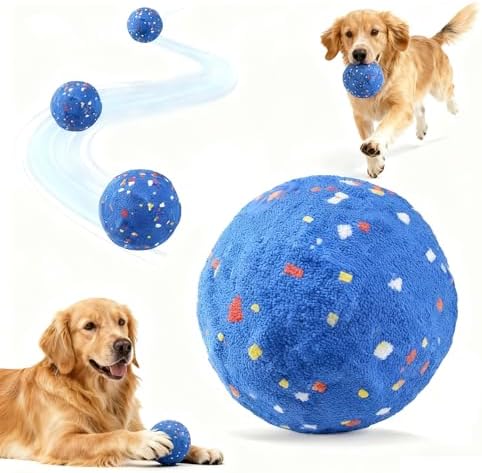 Smart Interactive Dog Toy, Automatic Moving Bouncing and Stimulation Interactive Dog Ball, Pet-Safe E-TPU Material, IP54 Waterproof Rating, Anti Boredom Dog Toys to Keep Them Busy, Blue