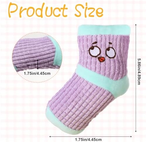 3 Pcs Dog Toy Funny Dog Chew Toys Plush Sock Interactive Toy Good for Dental Health Stuffed Socks Dogs Chewing Toys for Puppy Small Medium Dogs Chew Molar