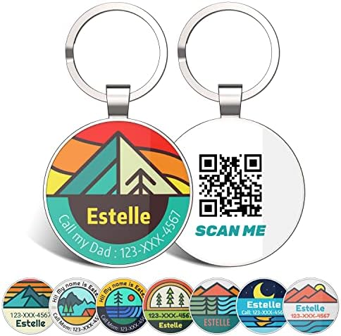 QR Code Dog Tag,Pet ID Tags, Dog Tags Personalized for Pets,Smart Dog ID Tags,Custom Dog Tags-Free Online&Scan QR Receive Instant Location Alert Email