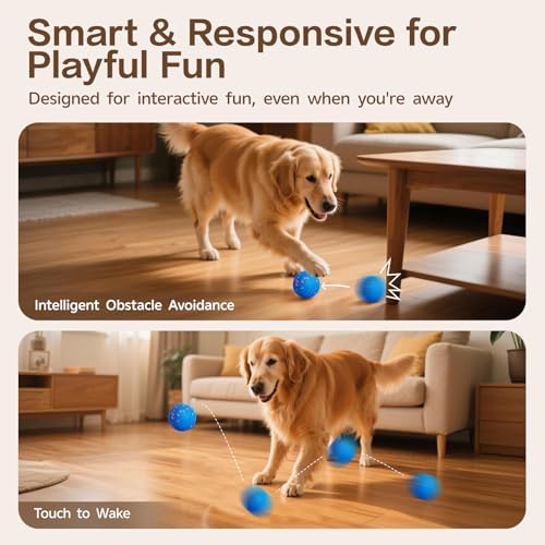 Interactive Dog Ball, Smart Interactive Dog Toys for Medium and Large Dogs