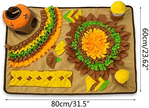 Dog Slow-Feeder Treats Pad Pet Sniffing Toy Cats Lick Mat Food Dispenser Pet Feeding Pad for Dog Treats Cats Feeding Small for Food Large
