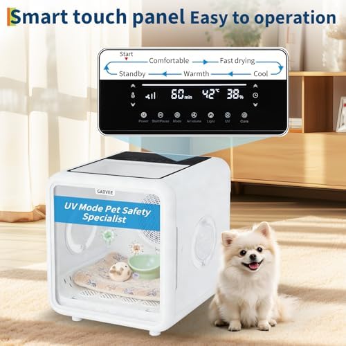 72L Large Capacity Pet Drying Box, 360° All-Round Efficient Pet Dryer
