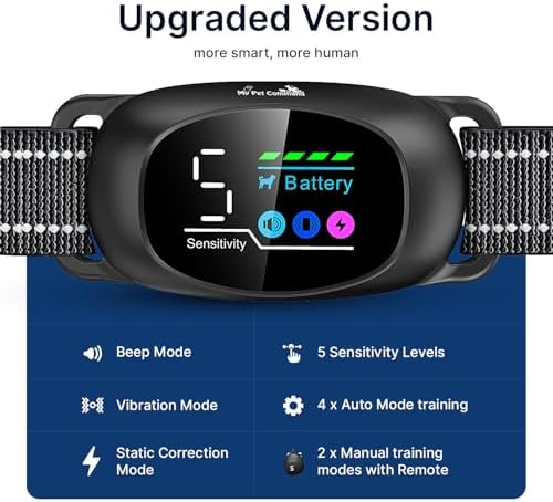 My Pet Command 2-1 Auto Dog Bark Collar with 300Ft Fob Remote, Xtra Remote