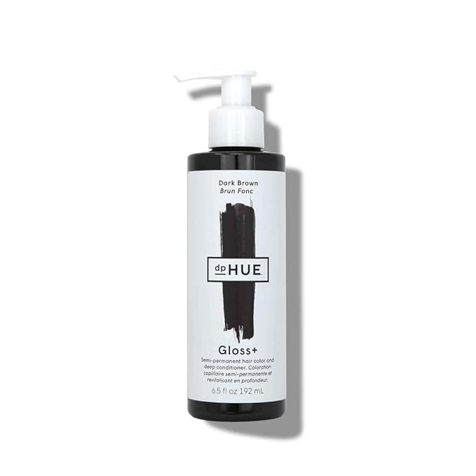 dpHUE Gloss+, Black - 6.5 oz - Semi-Permanent Hair Color & Conditioner - Paraben, SLS & SLES Sulfate Free - Vegan, Leaping Bunny Certified
